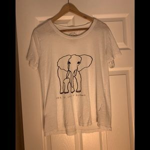 J crew graphic t large for the elephants